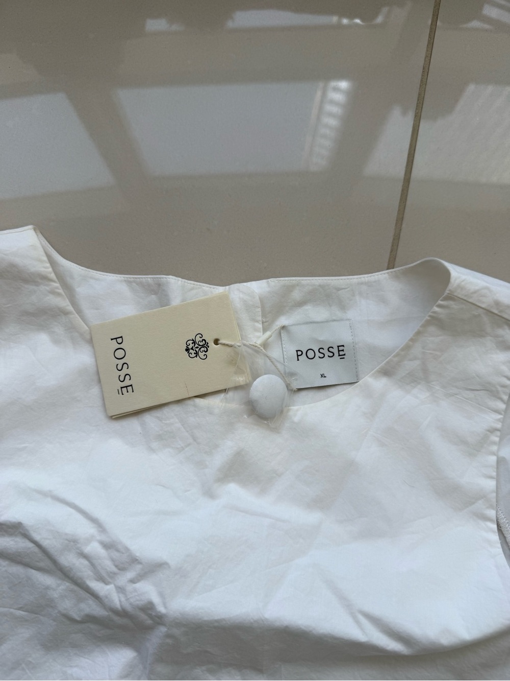 Posse White Two-Piece Coord Set Maxi Skirt and Top Co-ord Set NWT - Picture 12 of 13